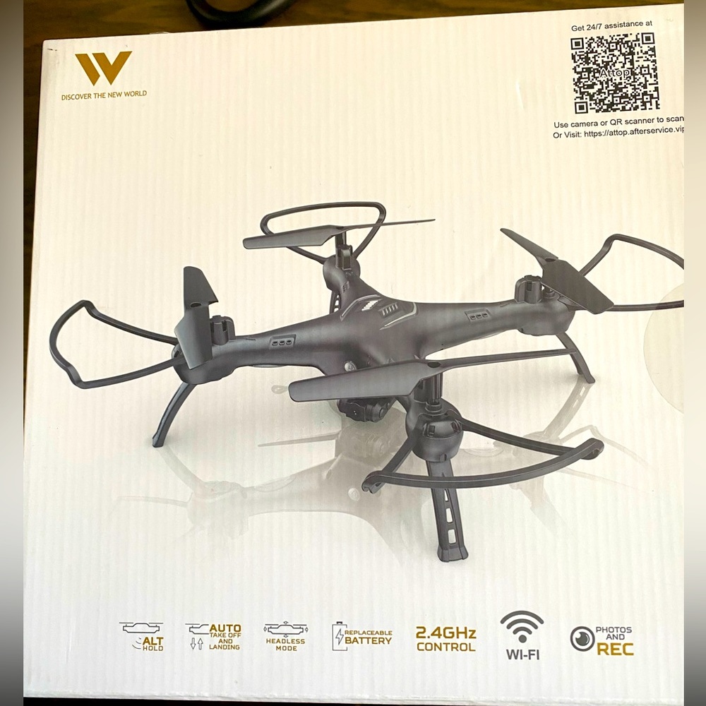 W-10 attop drone unopened new in box